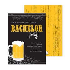 Brewing Up Bachelor Party Invitation