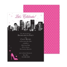 On the Town Bachelorette Party Invitation