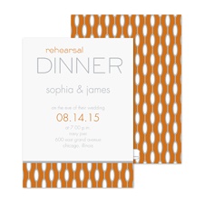 Mod Style Rehearsal Dinner Invitation