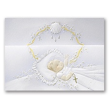 Baby Boy Baptism Invitation