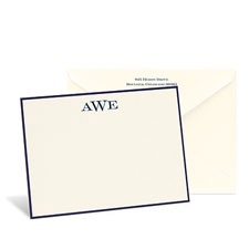Rich Border Ecru Note Card