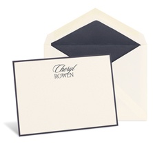 Rich Border Ecru Note Card