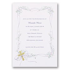 Inspired Baptism Invitation