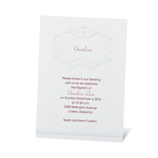 Crested Cross Baptism Invitation