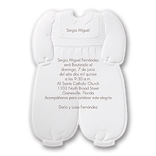 Christening Suit Baptism Invitation