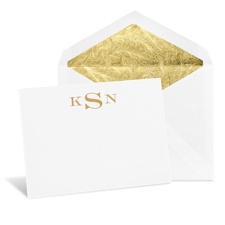 Simply Modern White Note Card