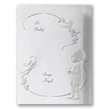Cherub Boy Baptism Invitation