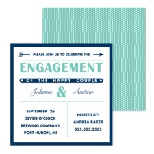 Happy Couple Engagement Party Invitation