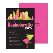 City Girl Bachelorette Party Invitation