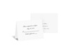 White Anniversary Response Card and Envelope