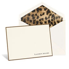 Rich Border Ecru Note Card