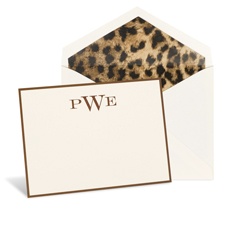 Rich Border Ecru Note Card