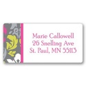Retro Damask Address Label