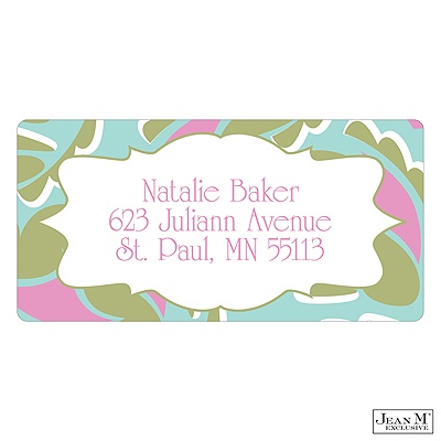 Modern Paisley Address Label