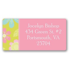Flower Power Address Label