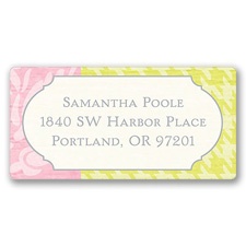 Retro Roses Address Label