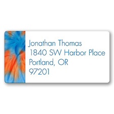 Cool Tie Dye Address Label
