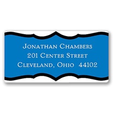 Wavy Crest Address Label
