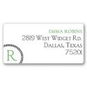 Classy Emblem Graduation Address Label