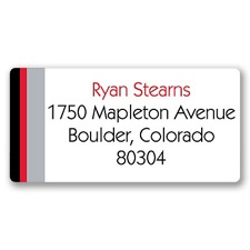 Simple Stripe Graduation Address Label