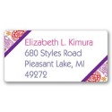 Pink Paisleys Graduation Address Label