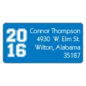 Super Stripe Graduation Address Label