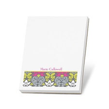 Retro Damask Note Pad