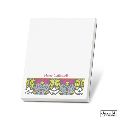 Retro Damask Note Pad