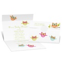 Owls Seal and Send Baby Shower Invitation