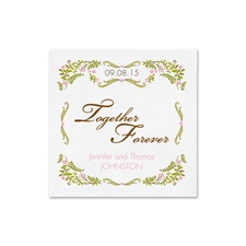 Floral Vine Ooh La Color Cocktail  Napkin