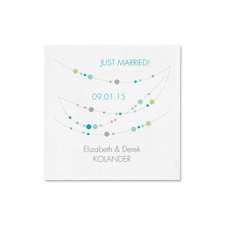 Beaded Garland Ooh La Color Cocktail  Napkin