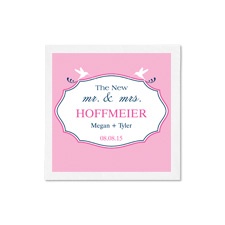 Lovebird Banner Ooh La Color Cocktail Napkins