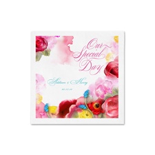 Watercolor Garden Ooh La Color Cocktail Napkins