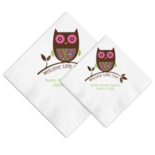 Argyle Owl Ooh La Color Napkins