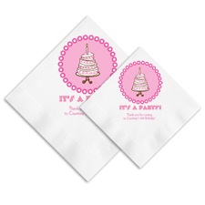 Cute Cake Ooh La Color Napkins