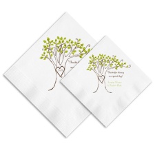 Carved Initials Ooh La Color Napkins
