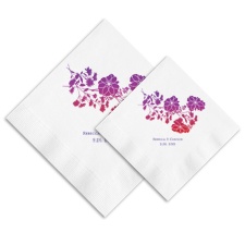 Ombre Floral Ooh La Color Napkins
