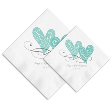 Two Hearts Ooh La Color Napkins