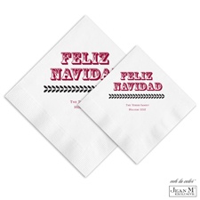 Feliz Navidad Ooh La Color Napkins