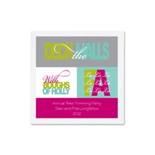 Boughs of Holly Ooh La Color Cocktail Napkins