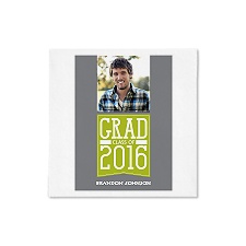 Grad Banner Photo Ooh La Color Dinner Napkin