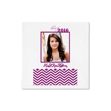 Chevron Fashion Photo Ooh La Color Dinner Napkin