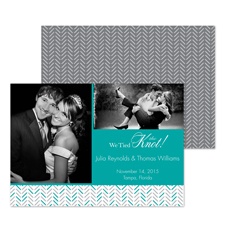 We Tied the Knot Photo Marriage Announcement