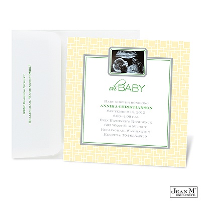 Ultrasound Photo Baby Shower Invitation
