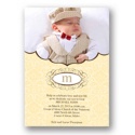 Sweet Damask Photo Baptism Invitation