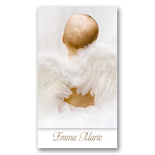 Angelic Baptism Photo Invitation