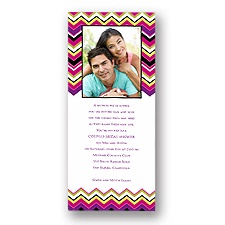 Modern Stripes Photo Bridal Shower Invitation