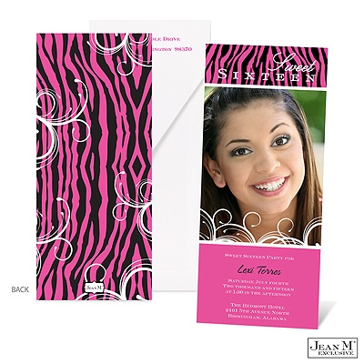 Wildly Excited Sweet 16 Photo Invitation