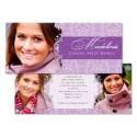 Delicate Damask Sweet 16 Photo Invitation