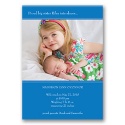 Blue Bands Photo Baby Announcement